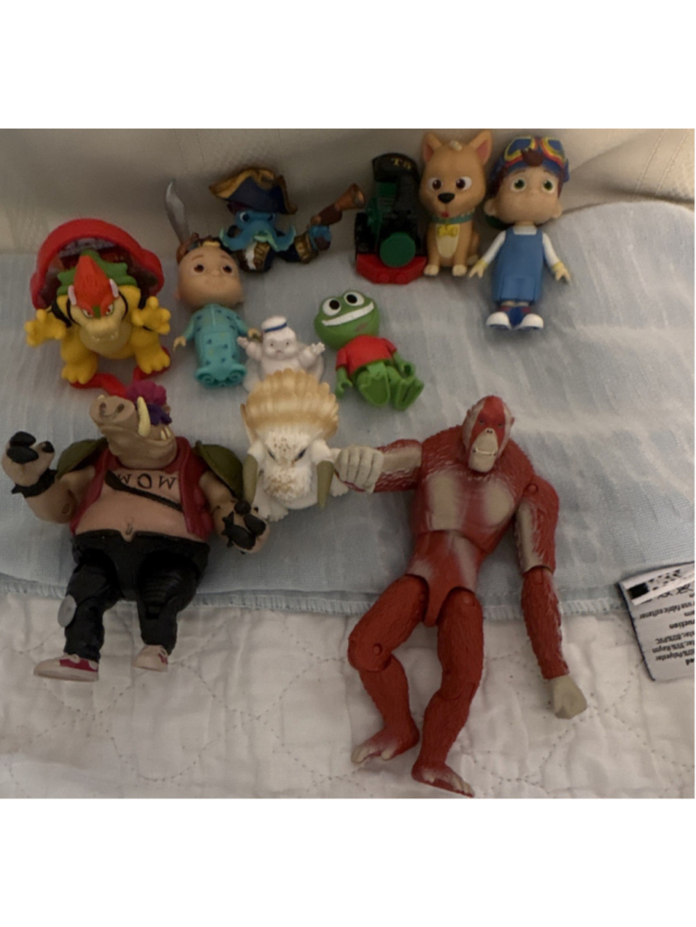 Nintendo Mixed Lot Action Figures Bowser Stay Puft Super Mario Ghostbusters